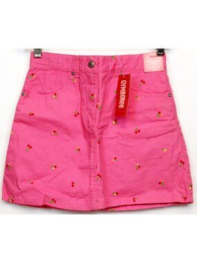2008 Gymboree Cherry Baby Pink Skorts sz 10 Adjustable Waist Embroidered Pockets